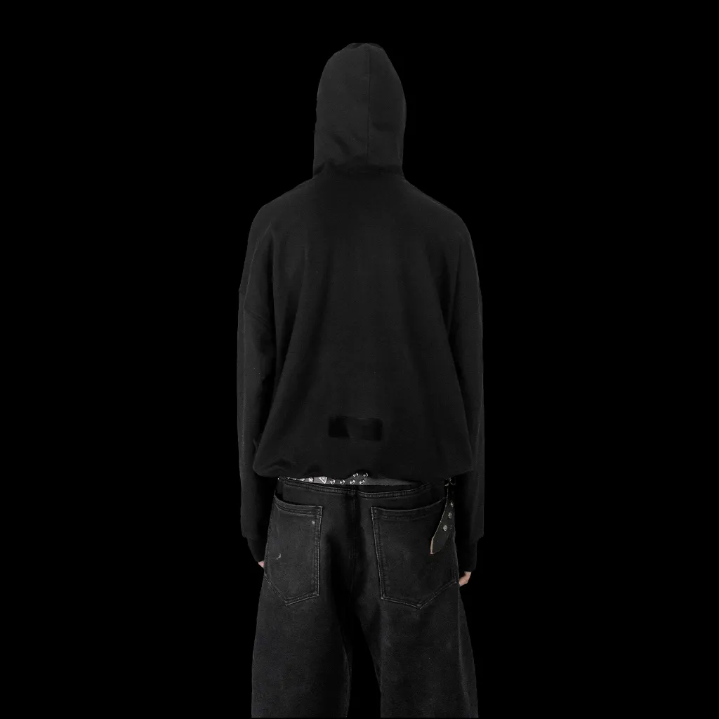 dotkom adjustable HOODIE BLACK BACK model images.webp