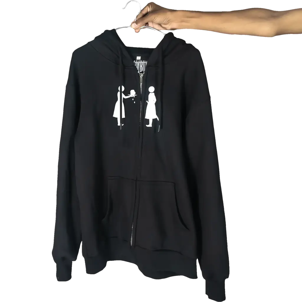 KOUPE TÈT zipup hoodie (black)