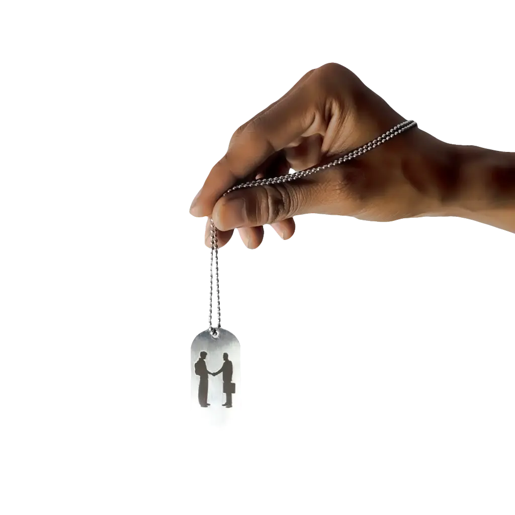 'HTBARO' dogtags (you felt real)