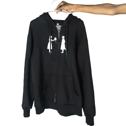 KOUPE TÈT zipup hoodie (black)